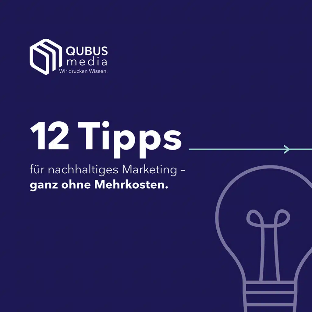QUBUSmedia_12 Tipps für nachhaltiges Marketing_Cover